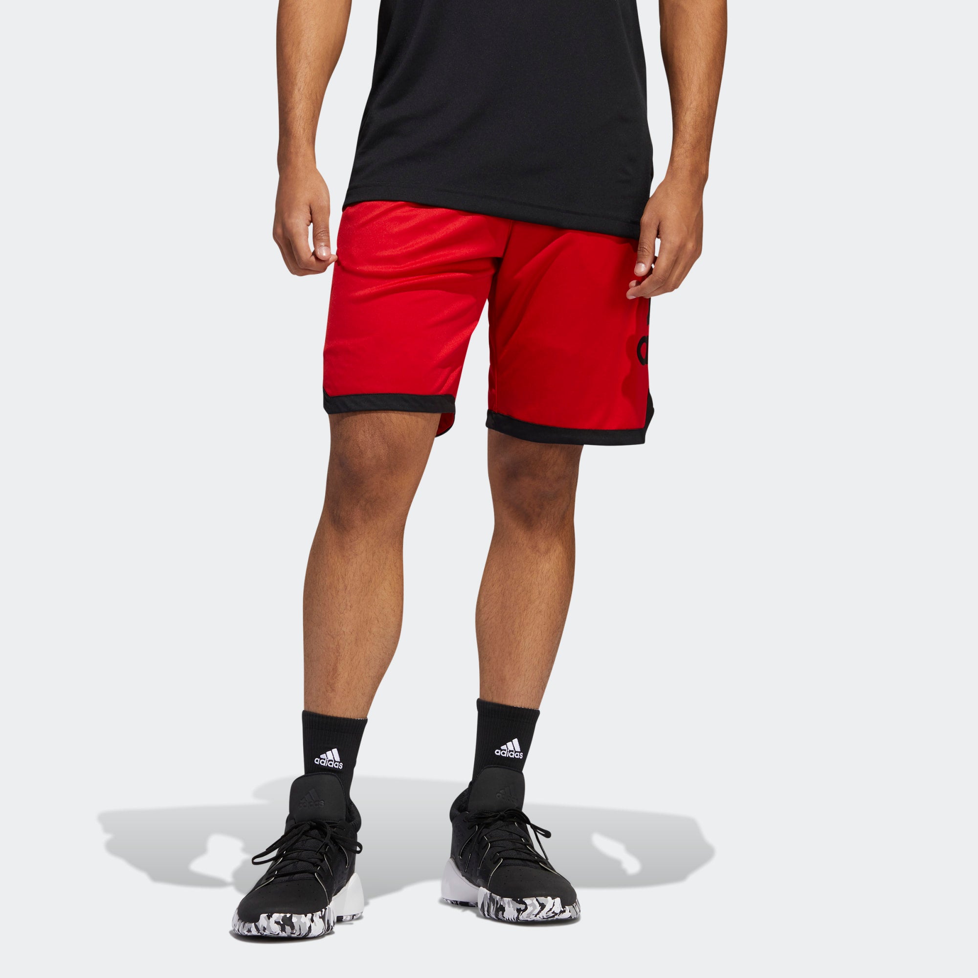 Running Training Sports Basketball Shorts Red