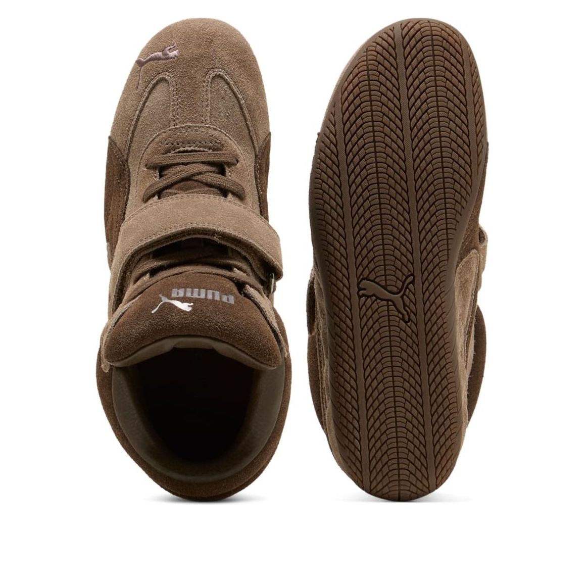 (WMNS) x Alexander McQueen Speedcat Mid Wedge 'Brown'