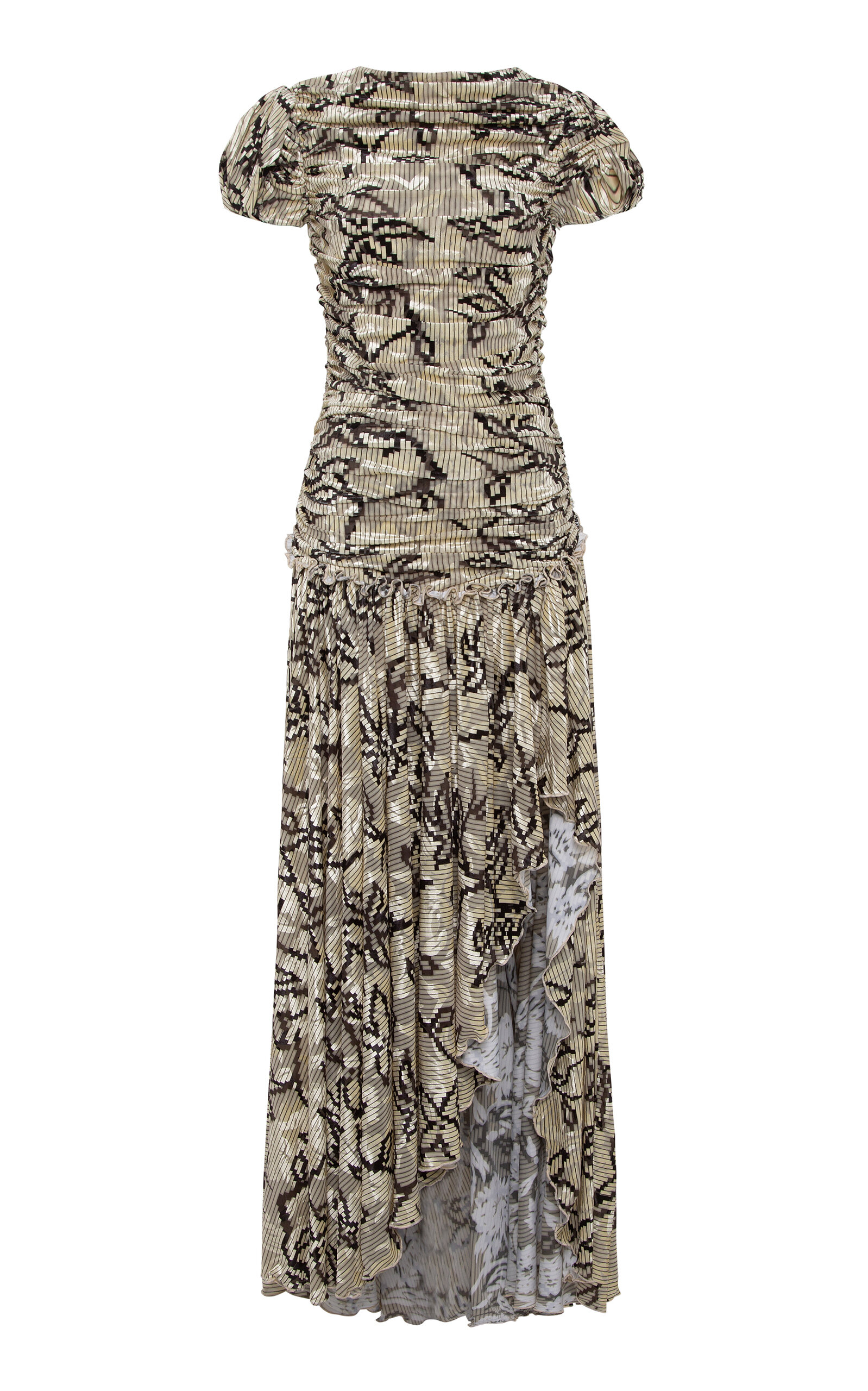 Adeline Gathered Velvet Dress