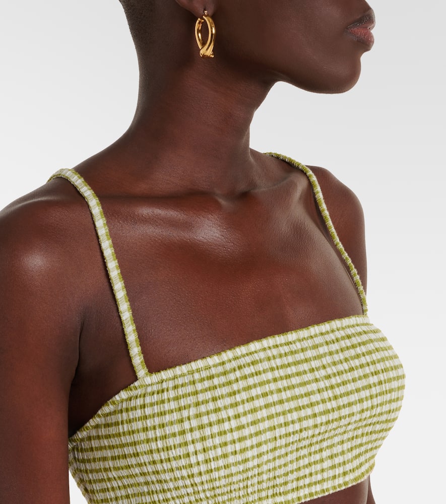 Gingham bra top