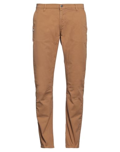 Man Pants Camel Size 33 Cotton, Elastane