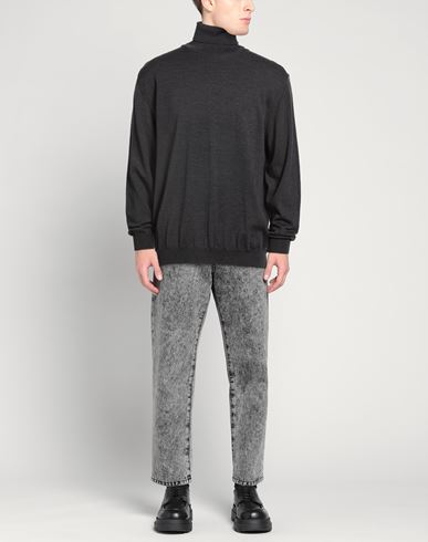 Man Turtleneck Charcoal Size 46 Virgin Wool