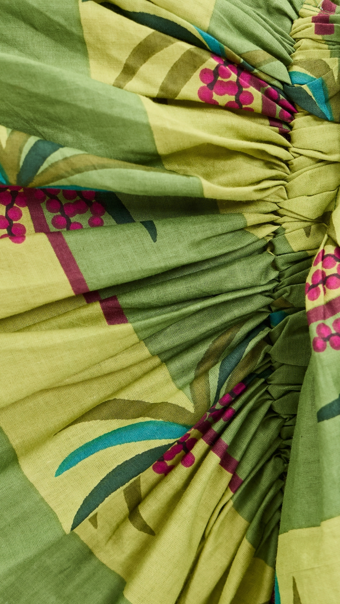 Luciana Palm Pareo Skirt Mint