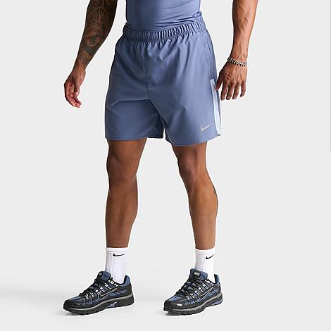 Men's Dri-FIT Challenger Brief-Lined 7" Running Shorts in Diffused Blue/Cobalt Bliss