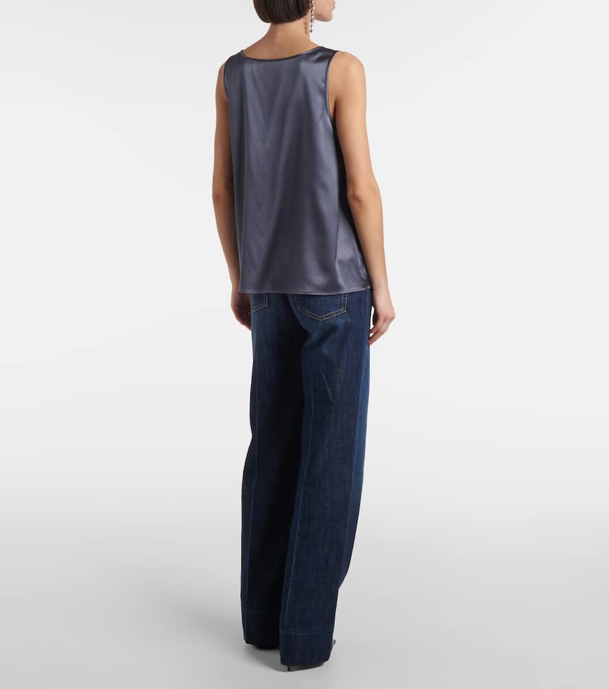 Silk-blend top