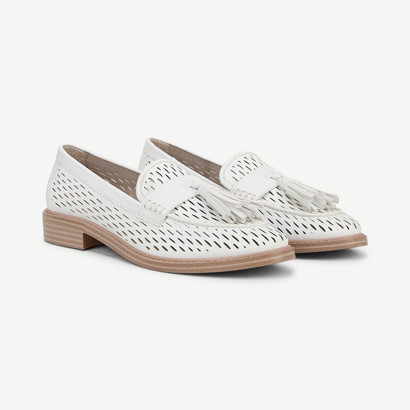 Carolynn Low Loafer Bright White Faux Leather