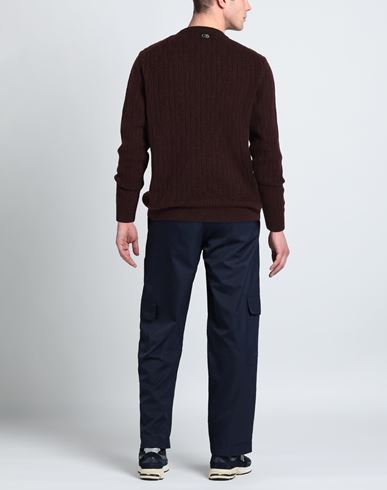 Man Sweatshirt Black Size L Cotton, Nylon, Merino Wool, Elastane
