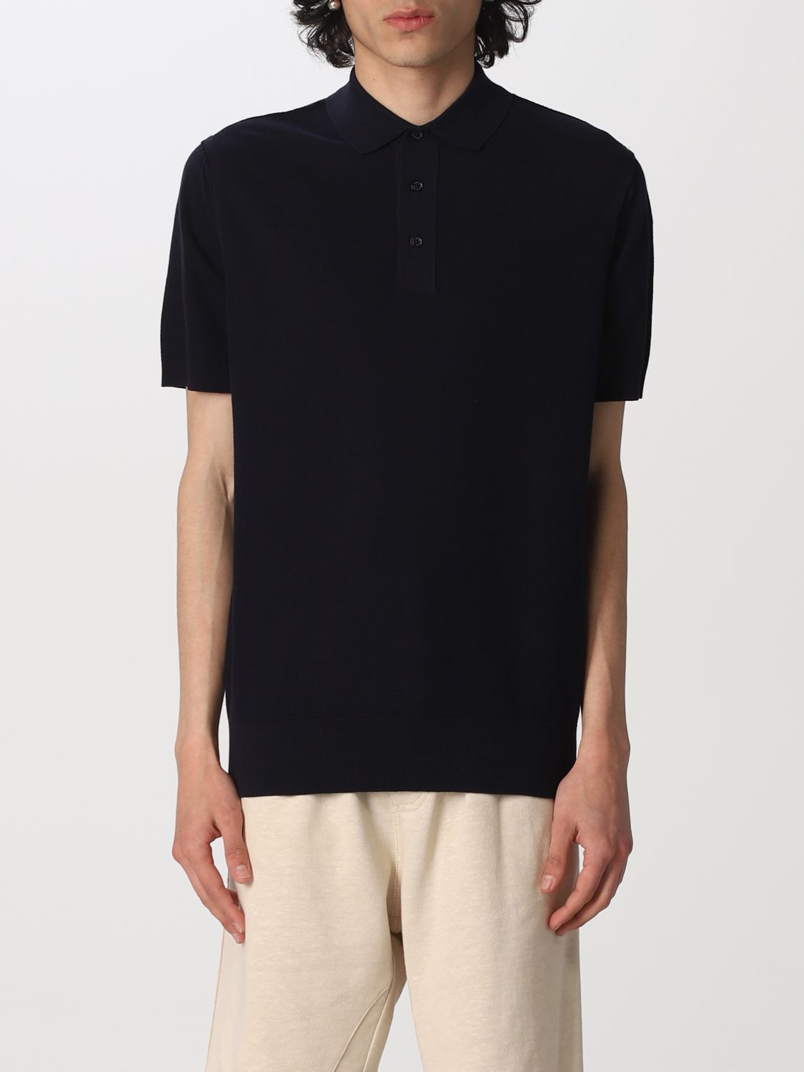 Polo Shirt Men colour Blue