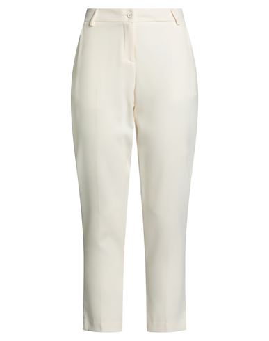 Woman Pants Ivory Size 6 Polyester, Viscose