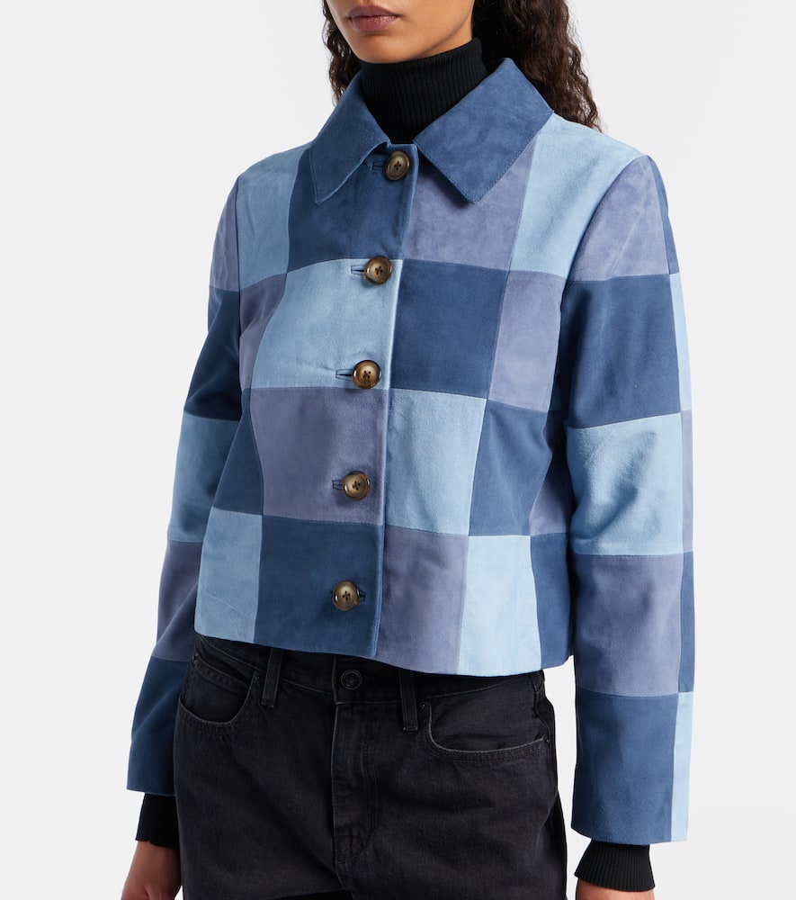 Patchwork suede jacket