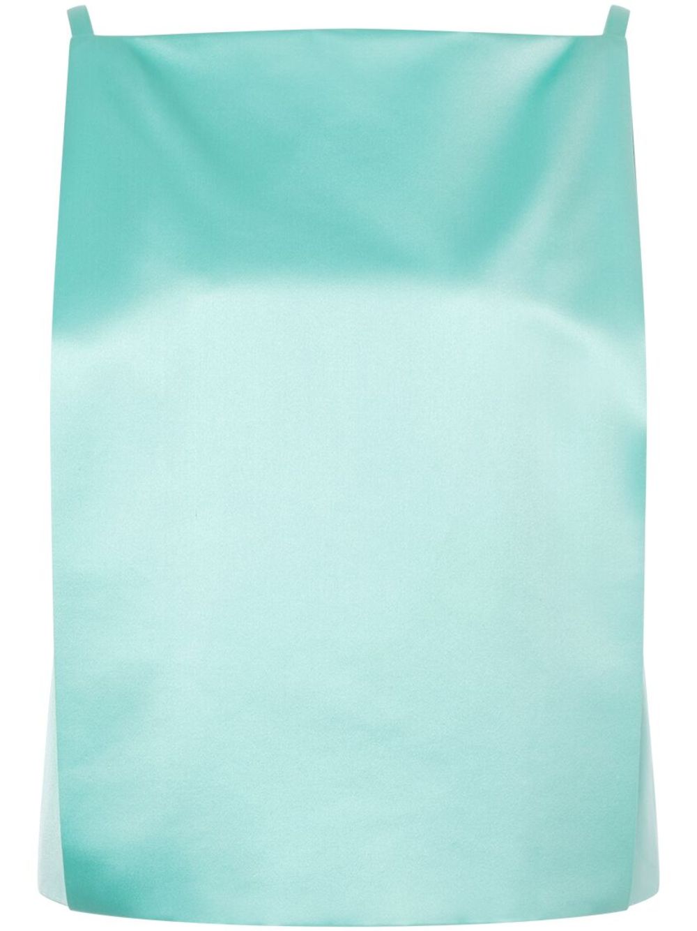 Layered satin top - Blue