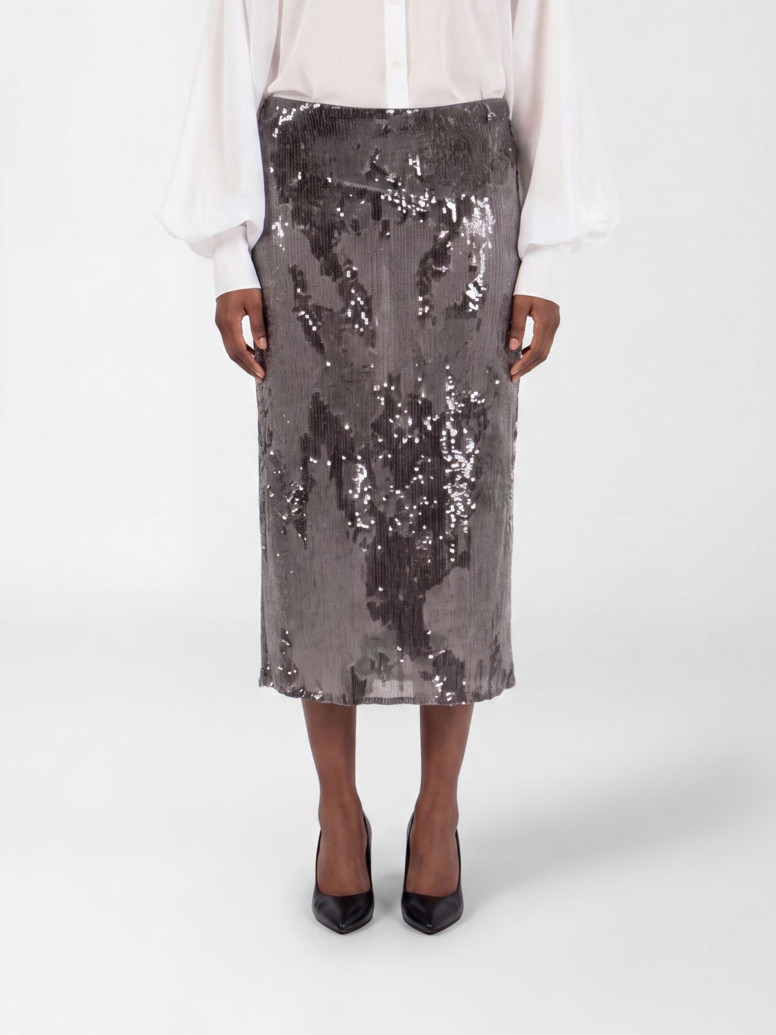 Skirt Woman color Silver