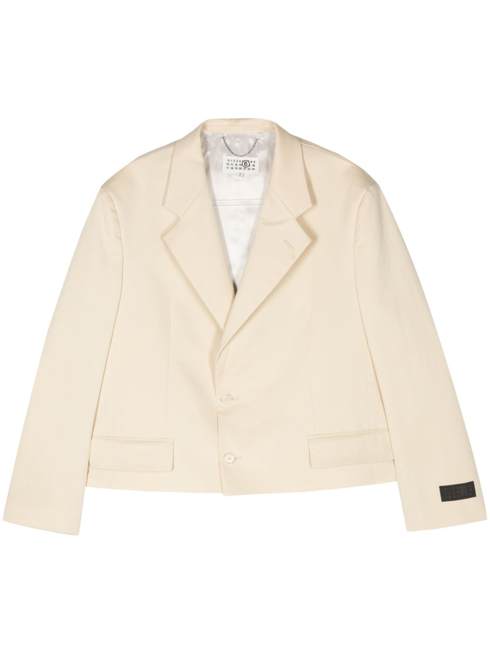 Notched-lapels single-breasted blazer - Grey