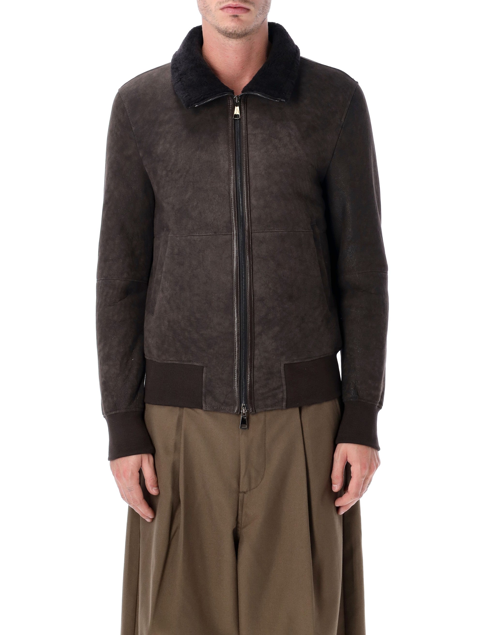 Men's Sterling Jacket with Fur Collar Size 50