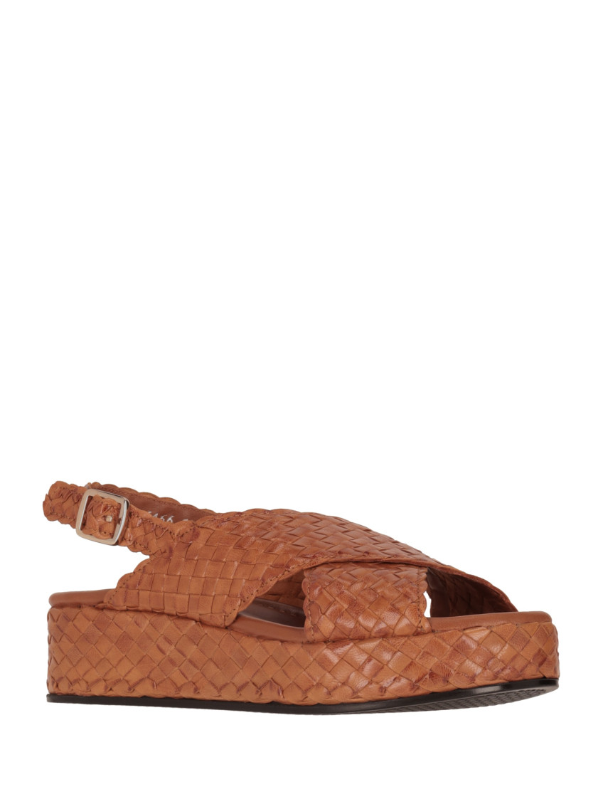 Light Brown Braided Heels