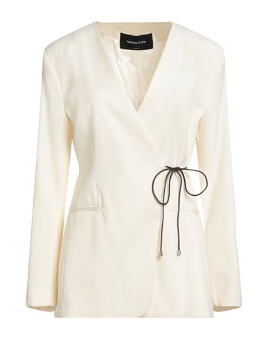 Woman Blazer Ivory Size 10 Virgin Wool