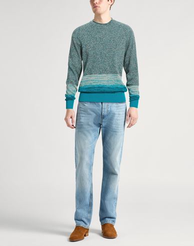 Man Sweater Deep teal Size 38 Cashmere