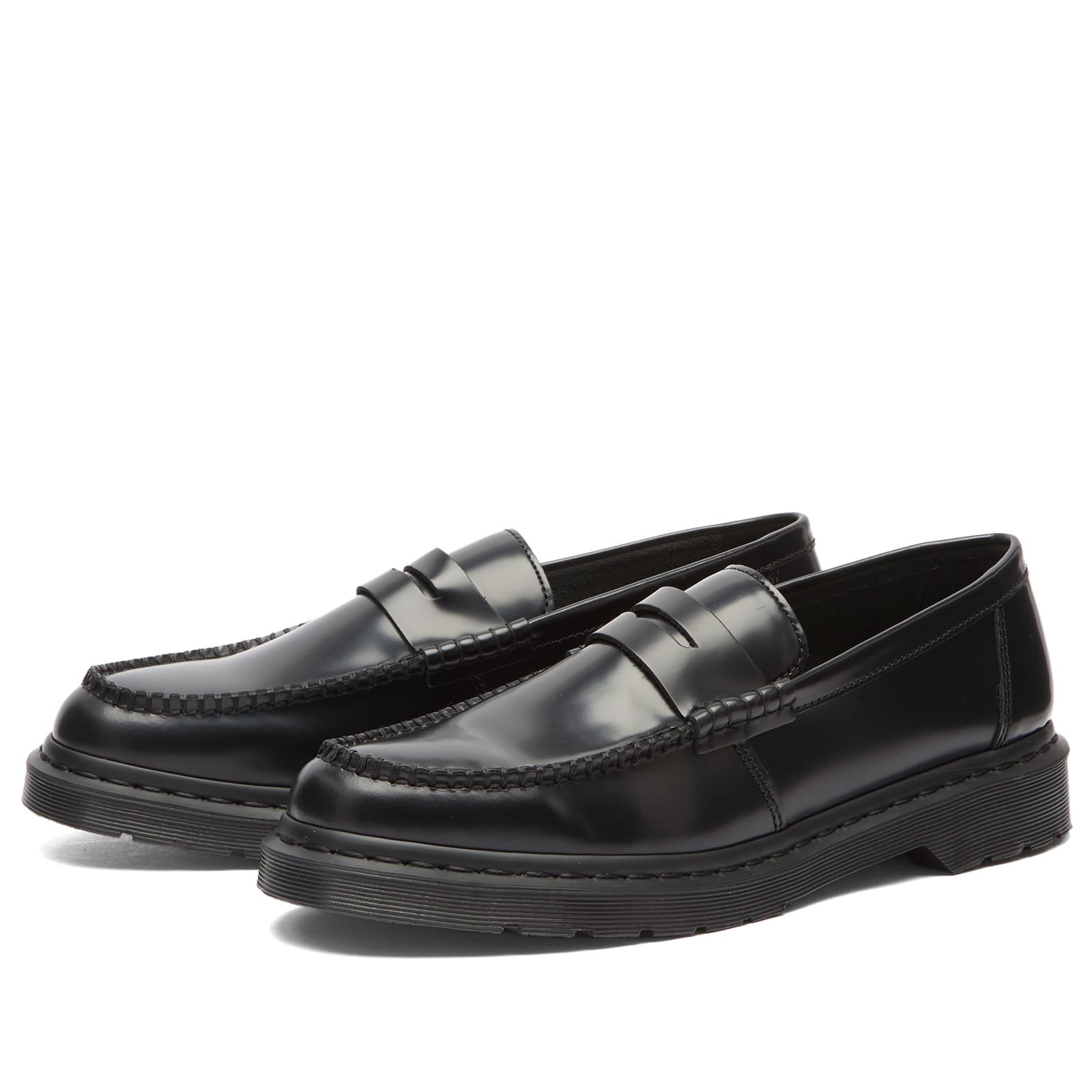 Men's Penton Loafer in Black Polished Smooth