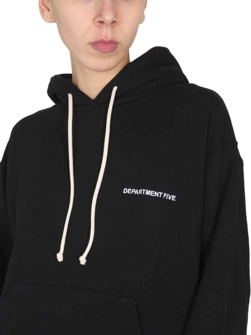 Black Logo Hood Sweatshirt
