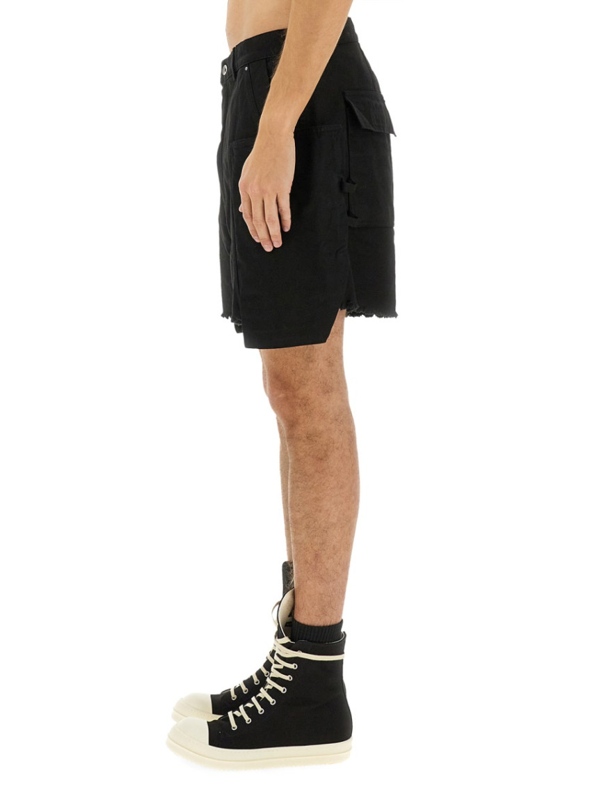 Black Solid Shorts