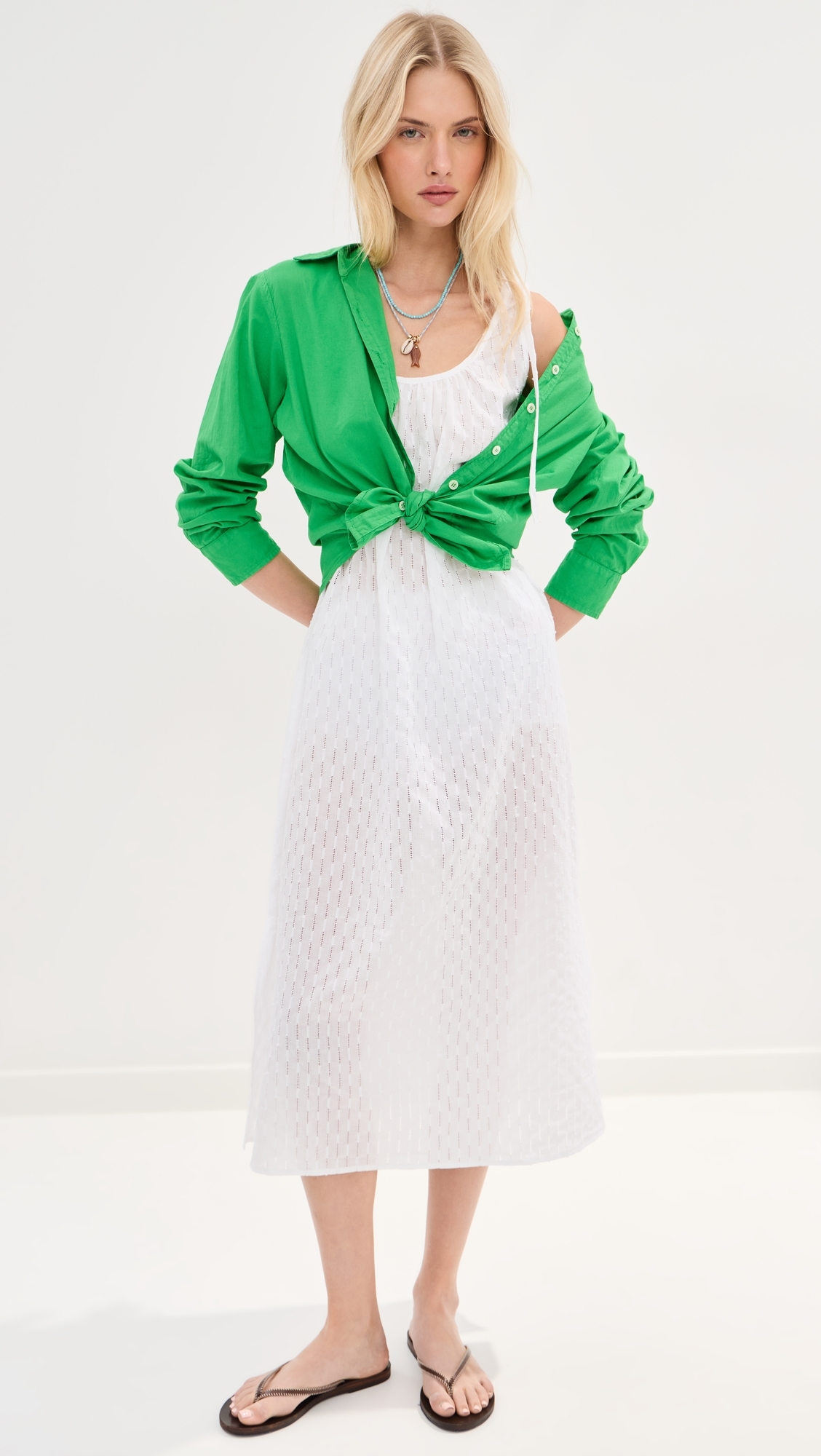 Skylar Eyelet Maxi Dress White