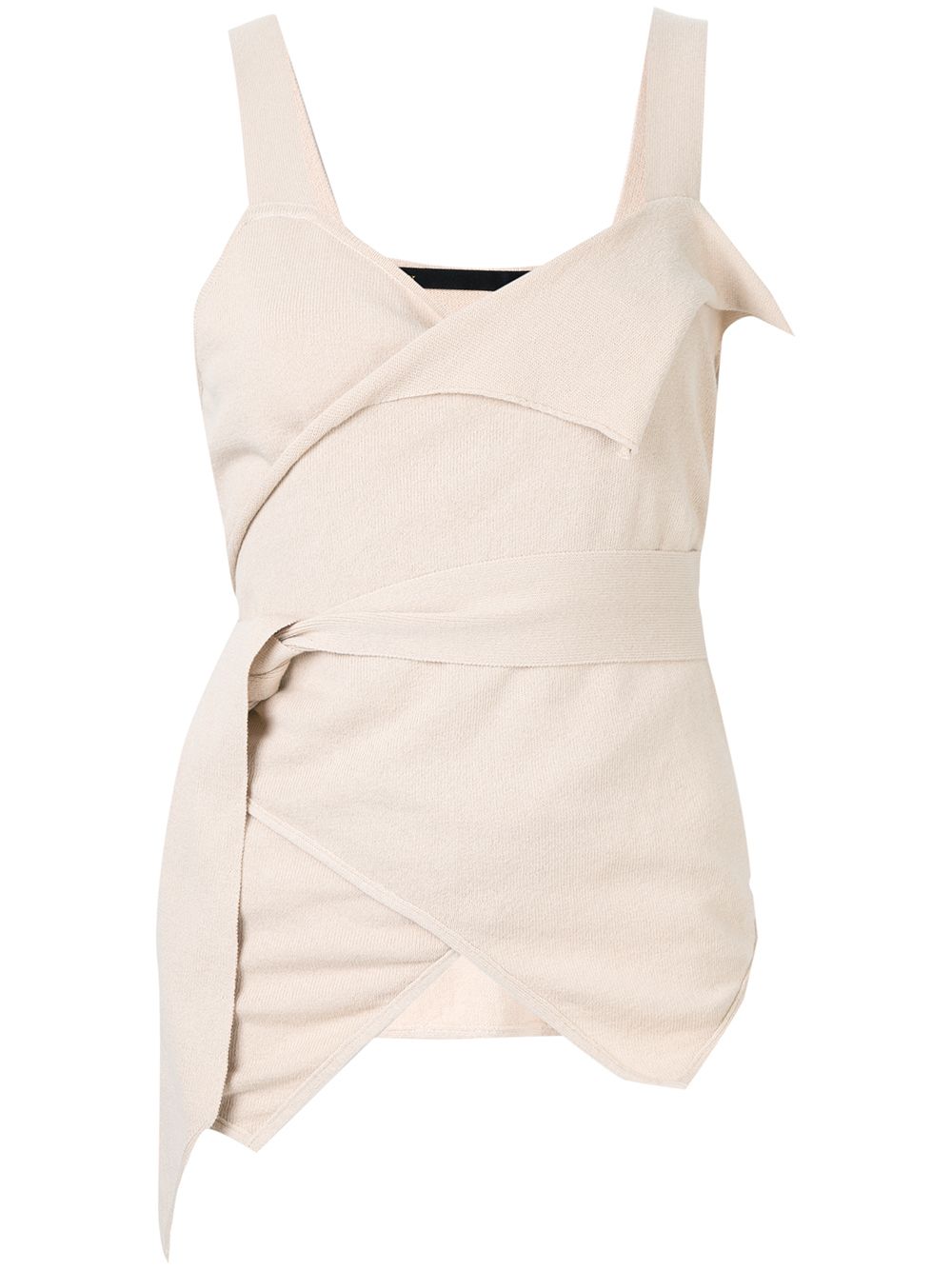 Cache-coeur knitted cami - White