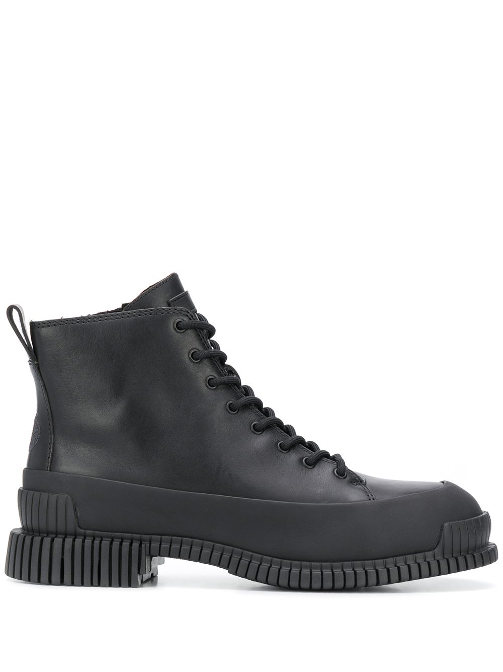 Logo lace-up ankle boots - Grey