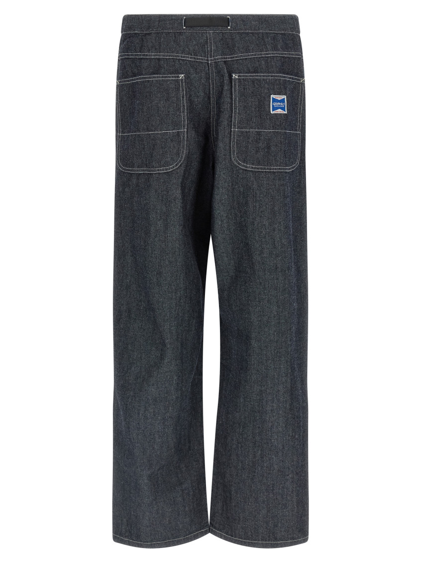 Japanese Chambray Double Knee jeans Blue Cotton - Men