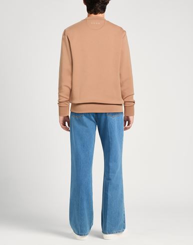 Man Sweatshirt Camel Size S Cotton, Polyester, Elastane