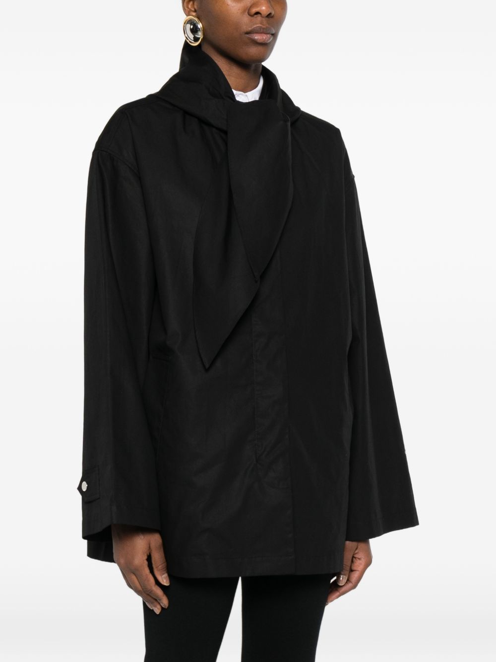 Toteme Main Cotton Scarfed Blouson Jacket