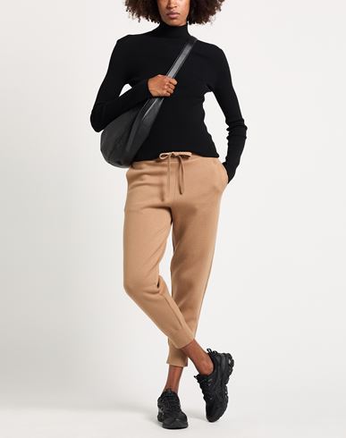 Woman Pants Camel Size S Cashmere, Cotton, Polyamide, Elastane