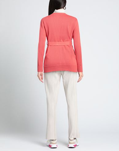 Pink Memories Woman Cardigan Coral Size 8 Cotton