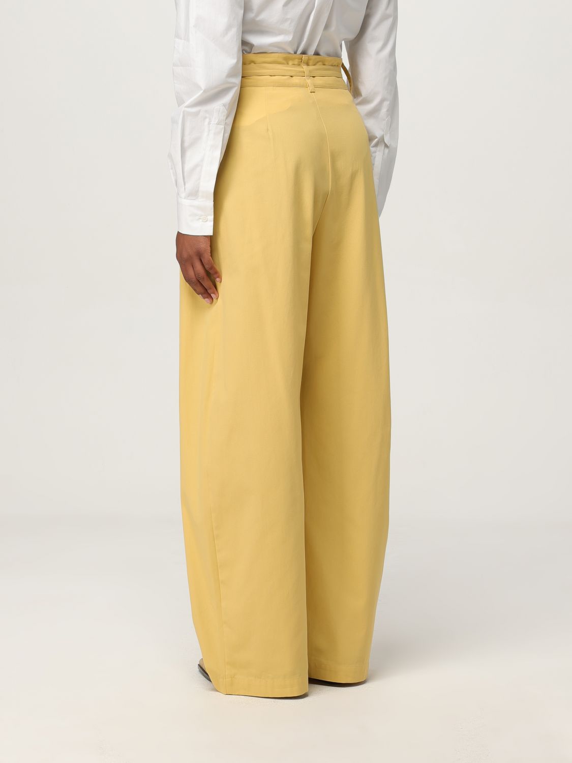 PINKO belted trousers - Yellow