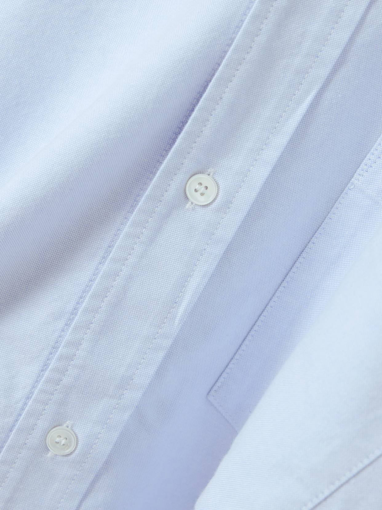 Kayla Cotton Oxford Shirt - Blue