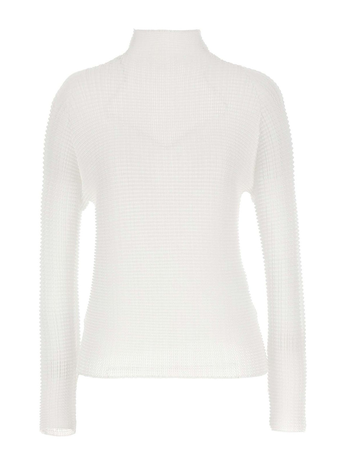 Wooly pleats' blouse