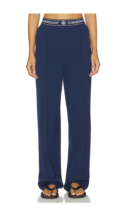Casablanca Sports Tailored Trouser in Navy. 32. Also , 36, 38