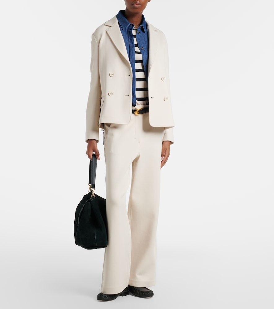 Caucaso cotton-blend wide-leg pants
