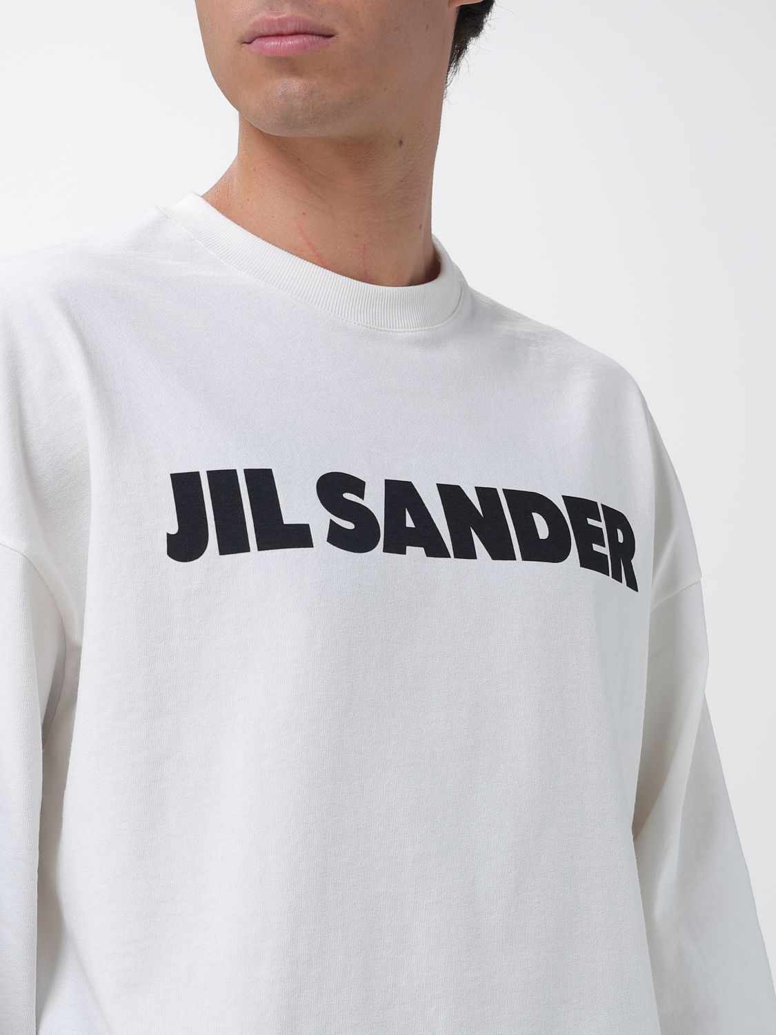 Logo-print cotton sweatshirt - White