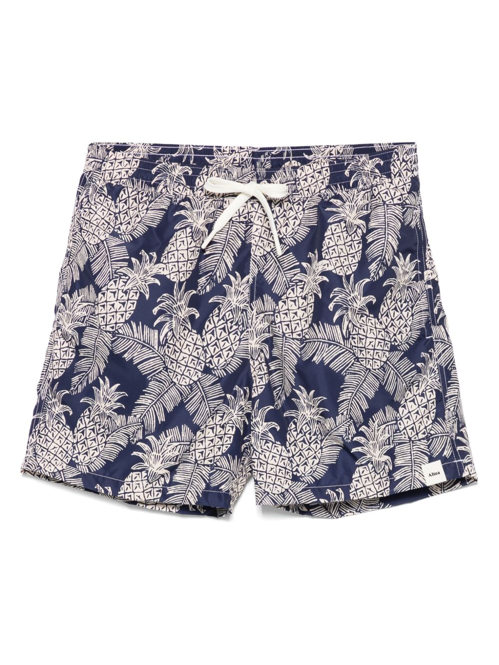 Altea Ananas-print swim shorts - Blue