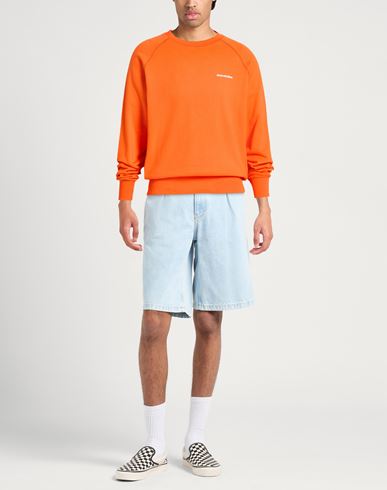 Man Sweatshirt Orange Size L Cotton
