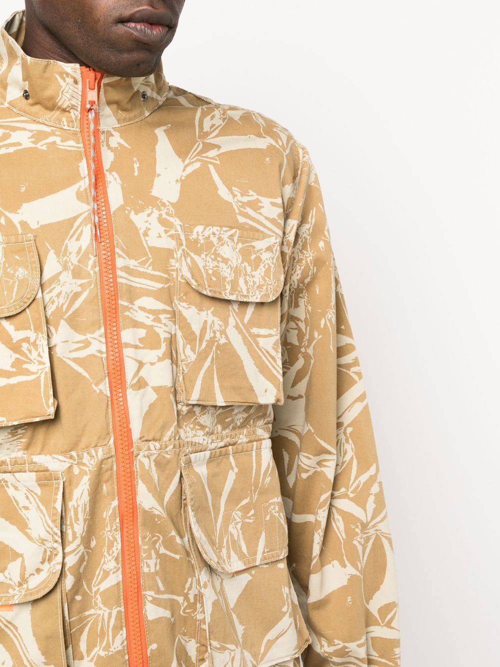 Crinkle Camo Cargo Jacket