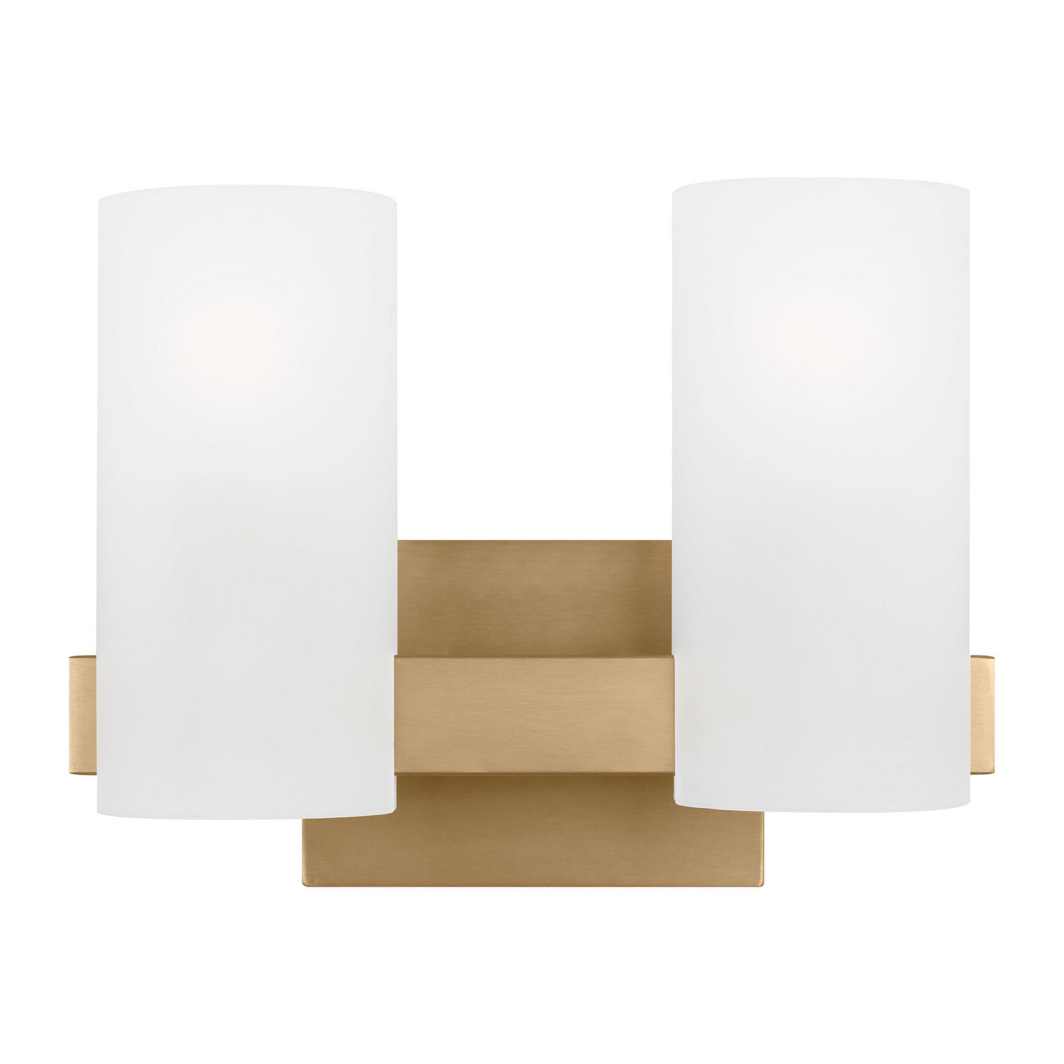 Satin Brass Bathroom Vanity Light from the Rhode Collection