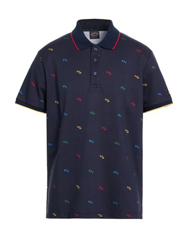 Man Polo shirt Midnight blue Size 3XL Cotton