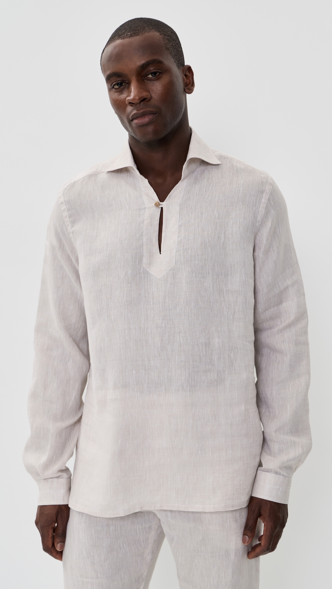The Capri Shirt Sand Stripes