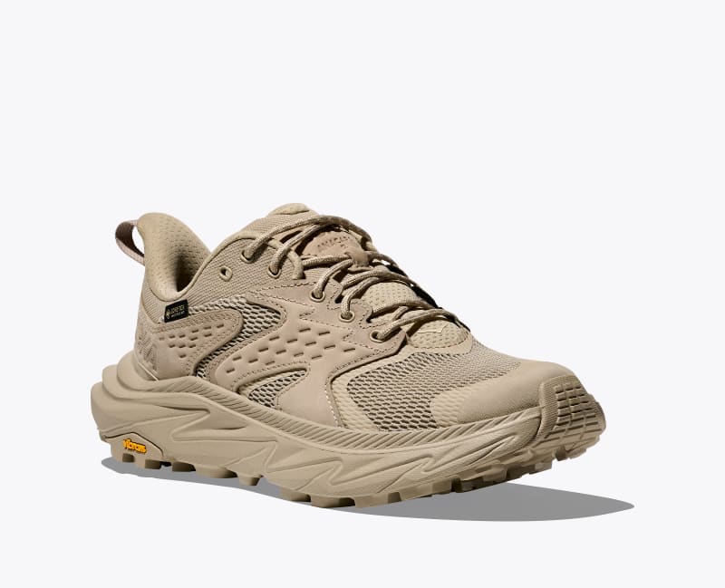 HOKA Women's Anacapa 2 Low GTX Shoes in Raw Linen/Oat Milk