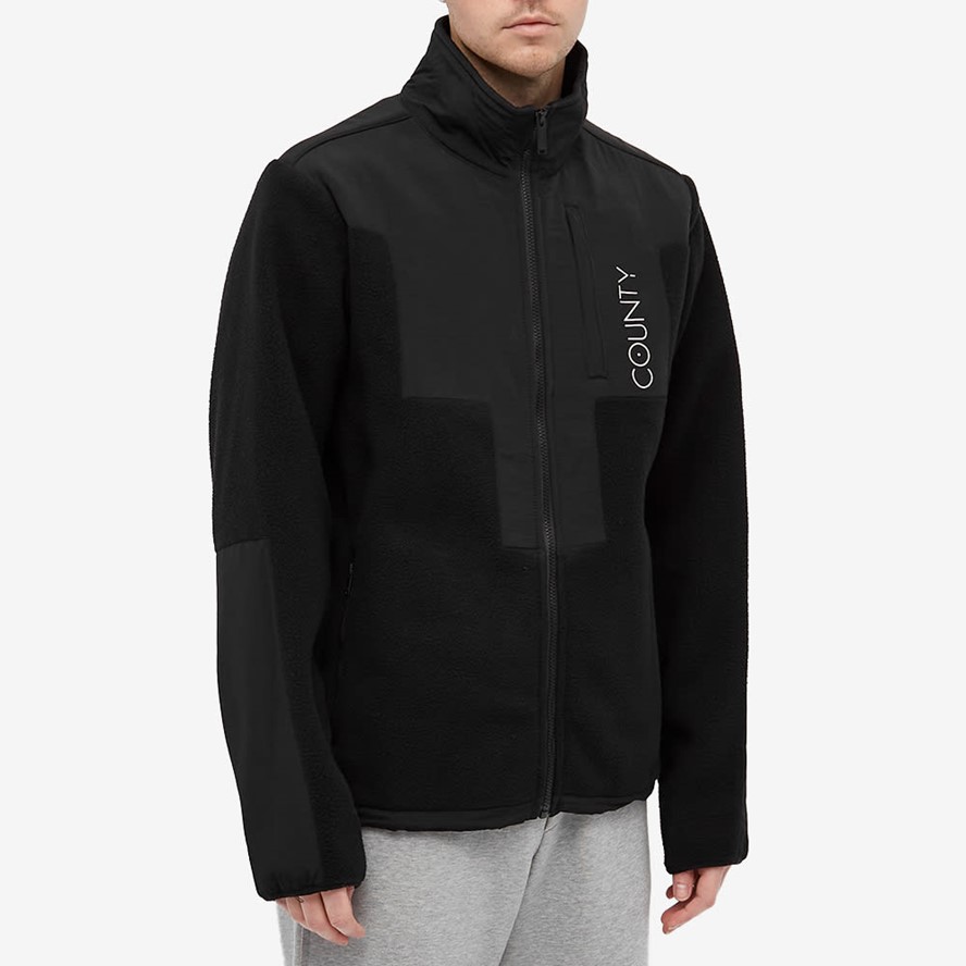 Logo Embroidered Zip-up Jacket
