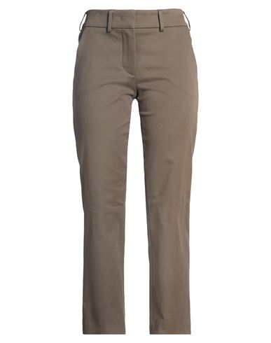 Woman Pants Military green Size 2 Cotton, Elastane