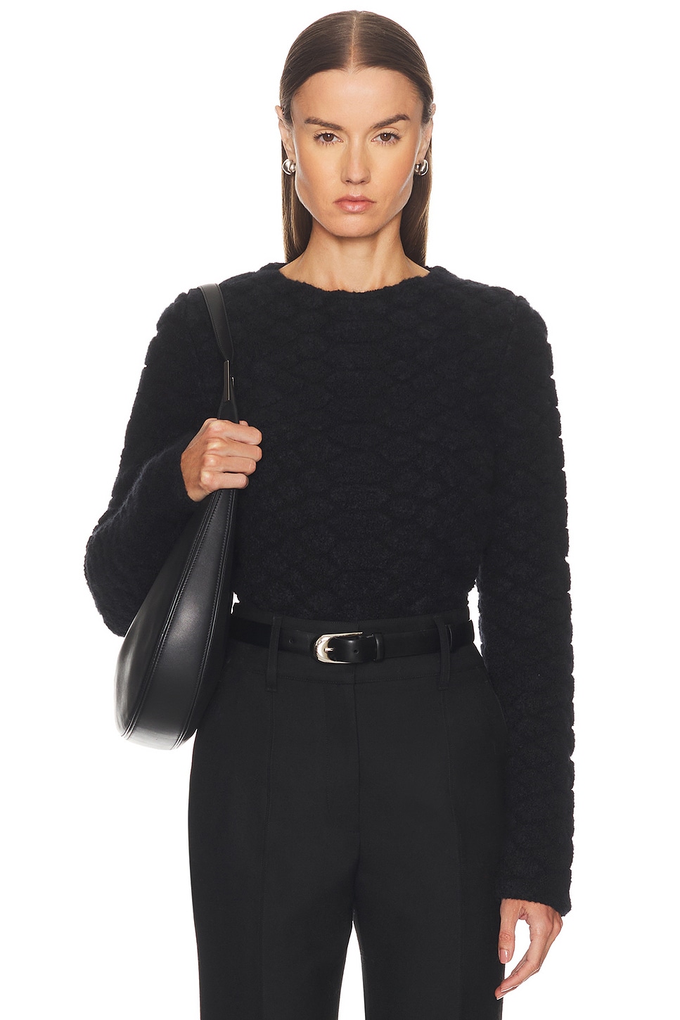 Gabriela Hearst Tansey Sweater in Black - Black. XS also in
