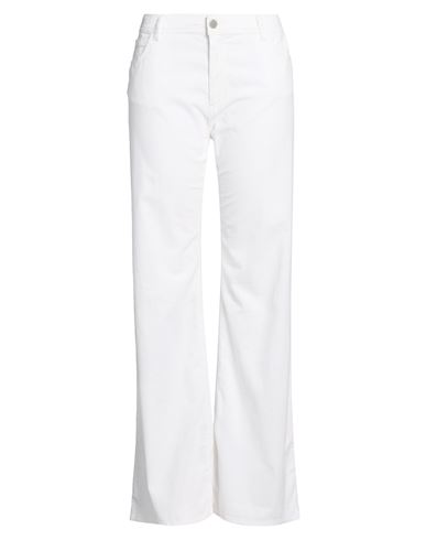 Woman Pants Ivory Size 27 Cotton, Lyocell, Elastane