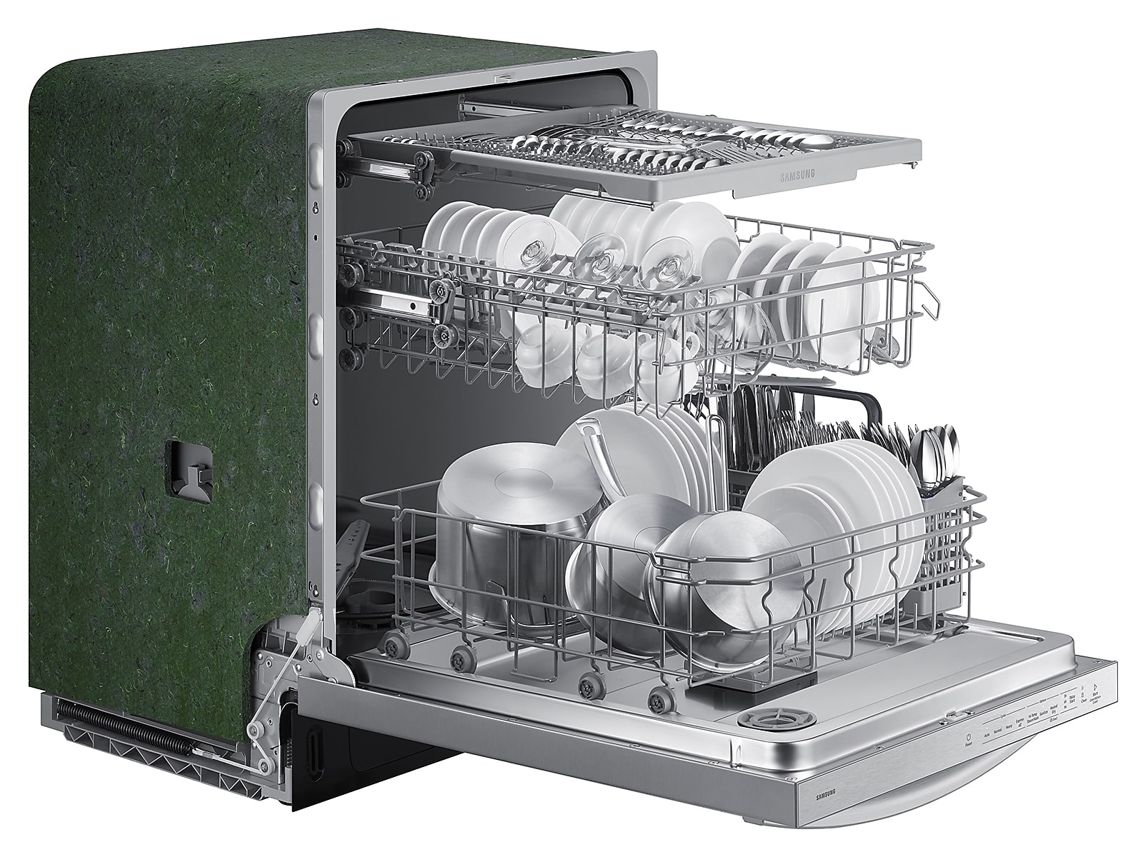 AutoRelease 51dBA Fingerprint Resistant Dishwasher with 3rd Rack in Silver(DW80CG4051SRAA)